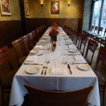 long private dining table